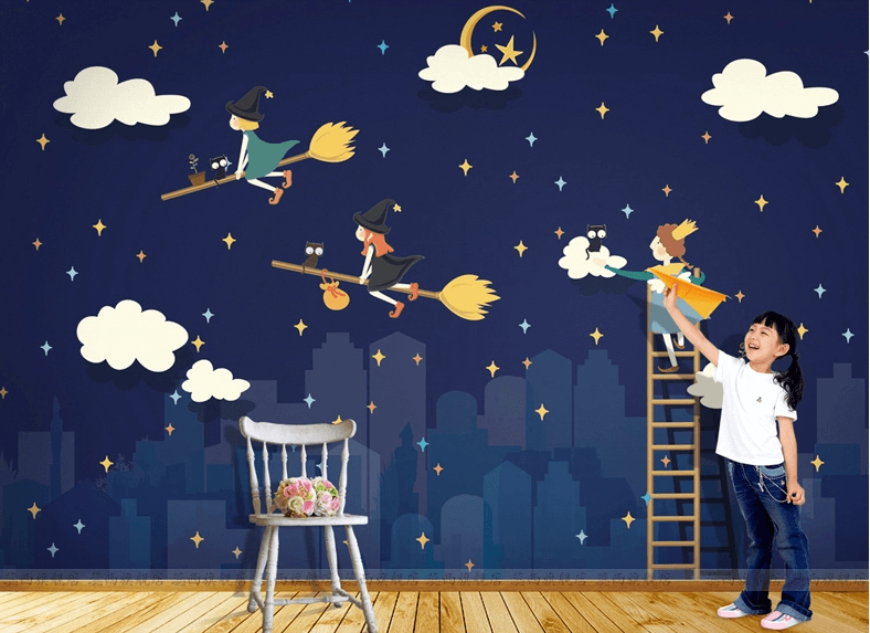 Flying In Starry Sky Wallpaper AJ Wallpaper