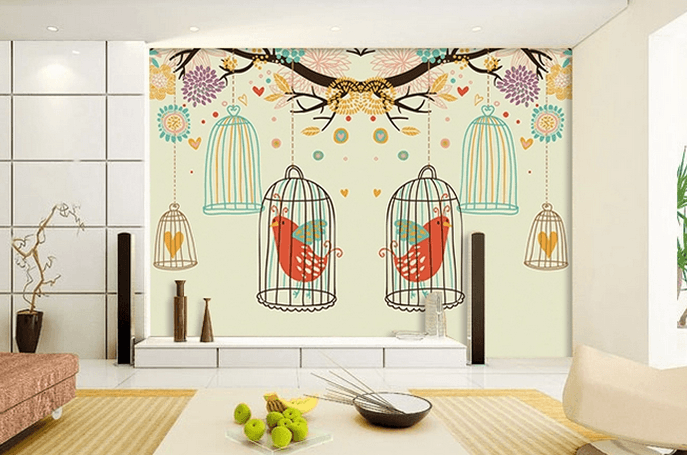 Love birds 3 Wallpaper AJ Wallpaper