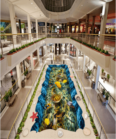 3D Hole Bottom Lake Floor Mural Wallpaper AJ Wallpaper 2