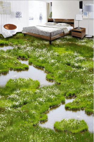 3D Swamps Floor Mural Wallpaper AJ Wallpaper 2