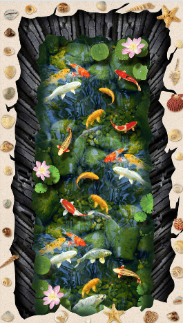 3D Hole Pond Floor Mural Wallpaper AJ Wallpaper 2