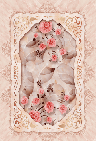 3D Hollow-Out Pattern Floor Mural Wallpaper AJ Wallpaper 2