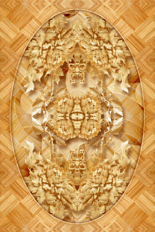 3D Peony Floor Mural Wallpaper AJ Wallpaper 2