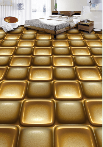 3D Metal Square Floor Mural Wallpaper AJ Wallpaper 2