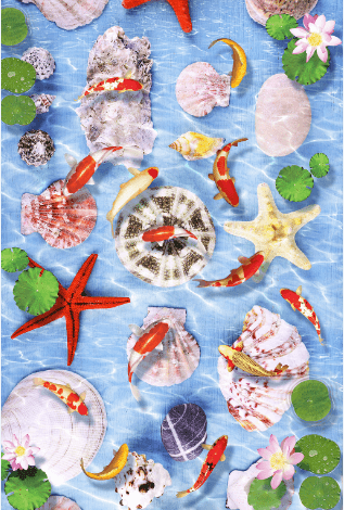 3D Colorful Lake Floor Mural Wallpaper AJ Wallpaper 2