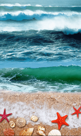 3D Fascinating Beach Floor Mural Wallpaper AJ Wallpaper 2