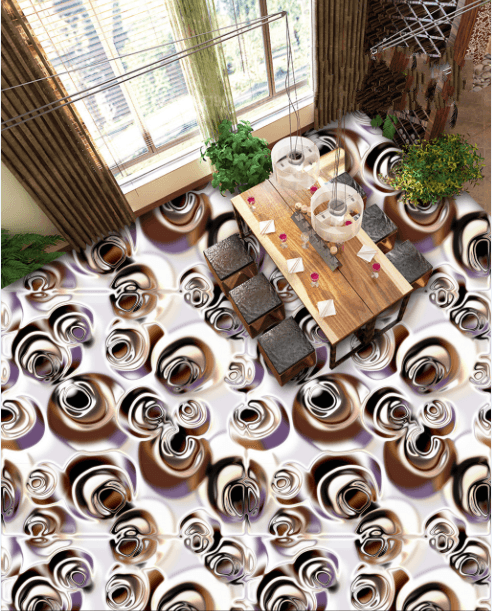 3D Modern Fashion Design Floor Mural Wallpaper AJ Wallpaper 2