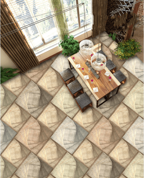 3D Wood Texture Floor Mural Wallpaper AJ Wallpaper 2