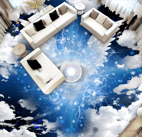 3D Wing 006 Floor Mural Wallpaper AJ Wallpaper 2