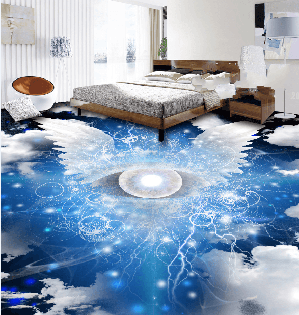 3D Wing 006 Floor Mural Wallpaper AJ Wallpaper 2
