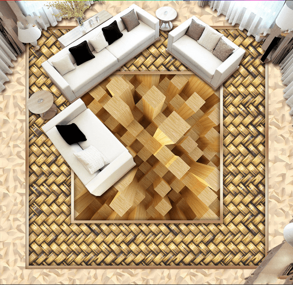 3D Knit Art Floor Mural Wallpaper AJ Wallpaper 2