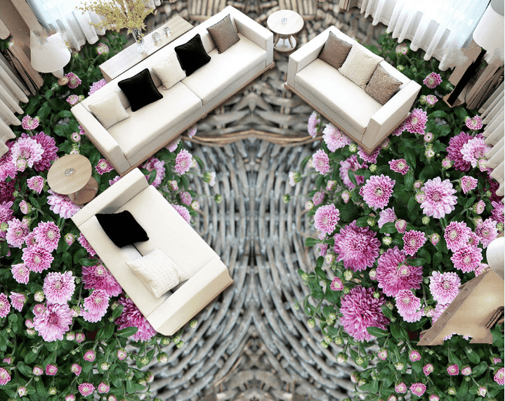 3D Small Garden 209 Floor Mural Wallpaper AJ Wallpaper 2