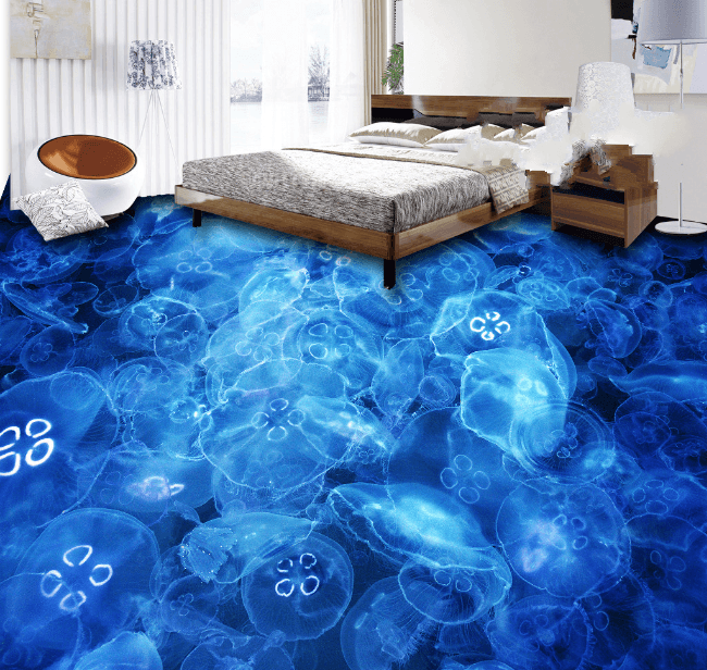 3D Transparent Creatures Floor Mural Wallpaper AJ Wallpaper 2