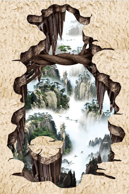3D Landscape Floor Mural Wallpaper AJ Wallpaper 2