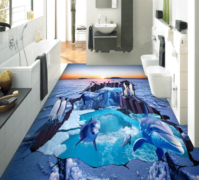 3D Snow And Ice 139 Floor Mural Wallpaper AJ Wallpaper 2