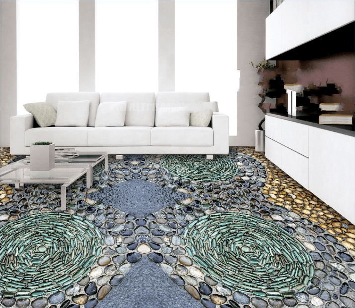 3D Small Stone 136 Floor Mural Wallpaper AJ Wallpaper 2