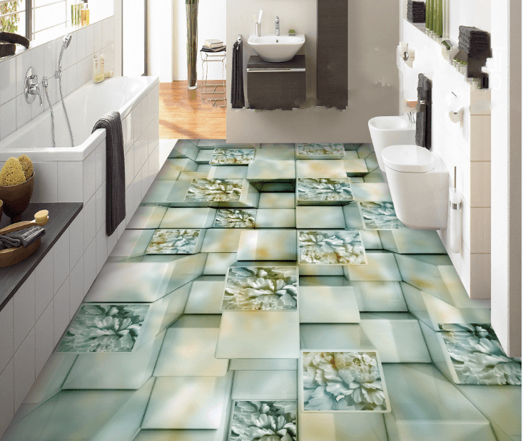 3D Elegant Pillars Floor Mural Wallpaper AJ Wallpaper 2