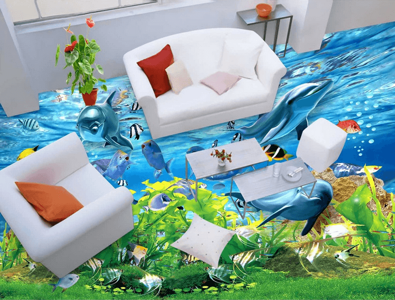 3D Beautiful Sea Floor Mural Wallpaper AJ Wallpaper 2