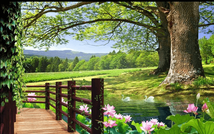 Lake Wood Corridor Wallpaper AJ Wallpaper