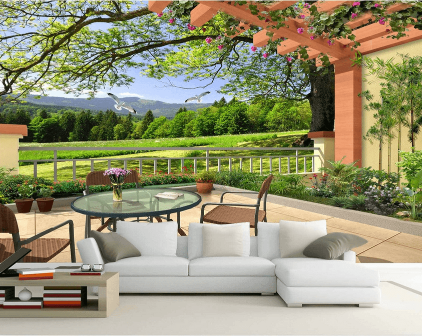 Beautiful Balcony Views Wallpaper AJ Wallpaper 2