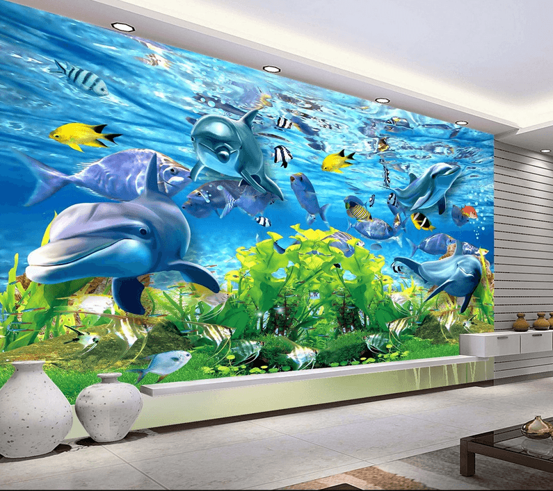 Ocean Dancing Fishes Wallpaper AJ Wallpaper 2