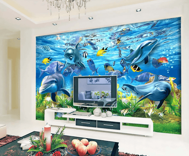 Ocean Dancing Fishes Wallpaper AJ Wallpaper 2