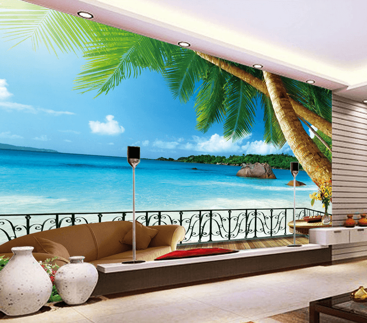 Beach Balcony Views Wallpaper AJ Wallpaper
