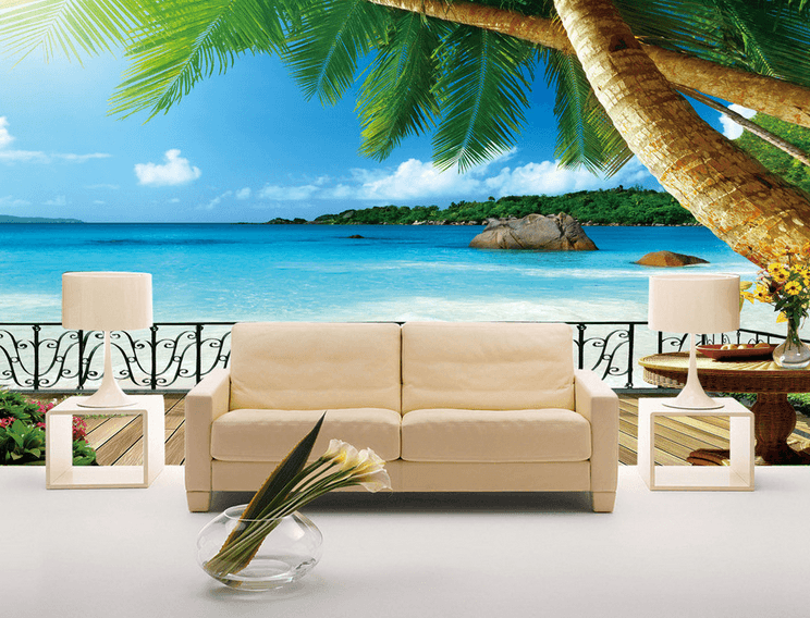 Beach Balcony Views Wallpaper AJ Wallpaper