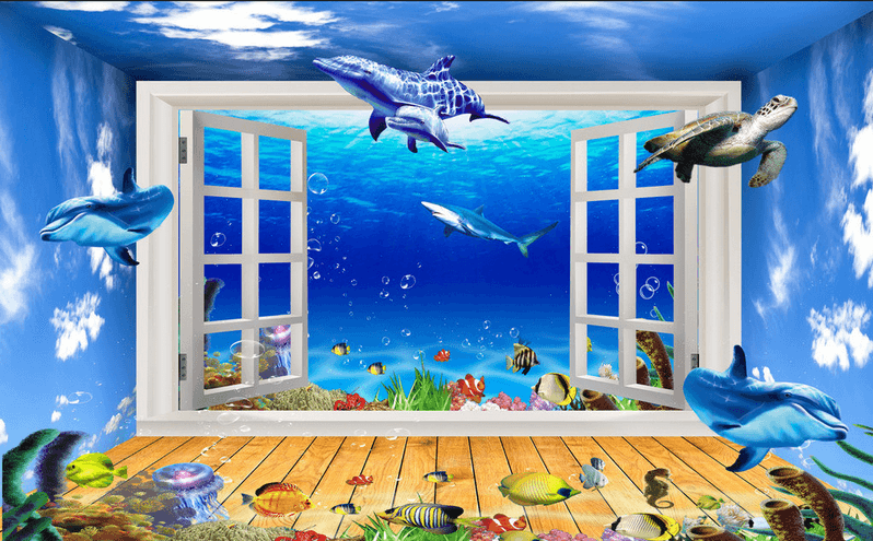 Sea Swimming Fishes Wallpaper AJ Wallpaper