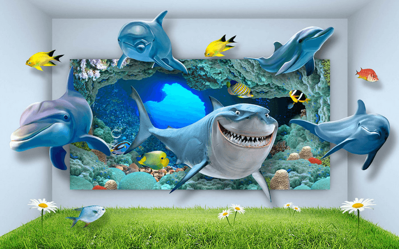 Funny Shark Wallpaper AJ Wallpaper 2