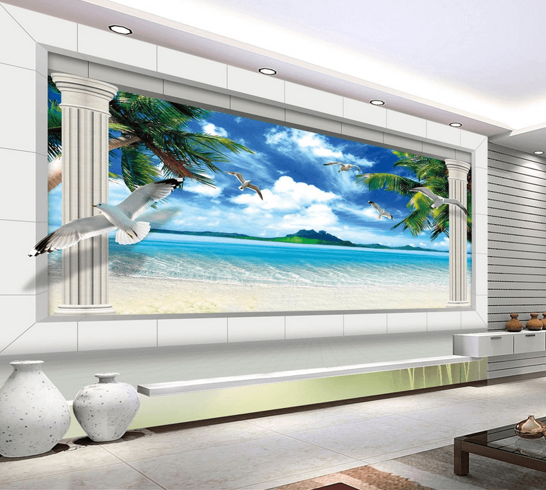 Modern Beach Wallpaper AJ Wallpaper