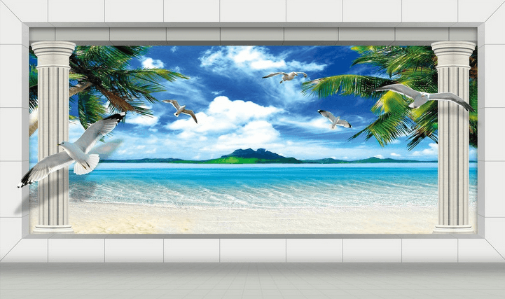 Modern Beach Wallpaper AJ Wallpaper