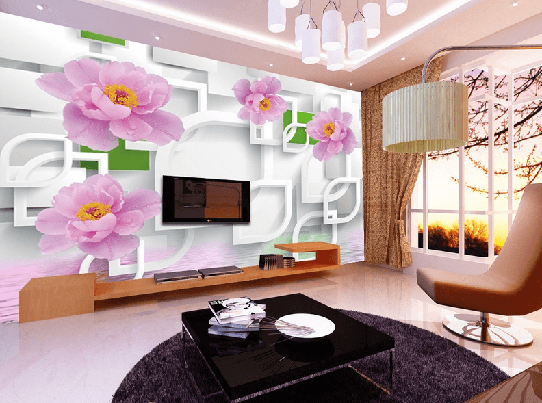 Fresh Pink Flowers Wallpaper AJ Wallpaper