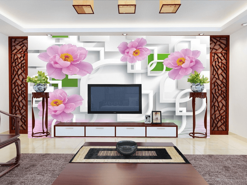 Fresh Pink Flowers Wallpaper AJ Wallpaper