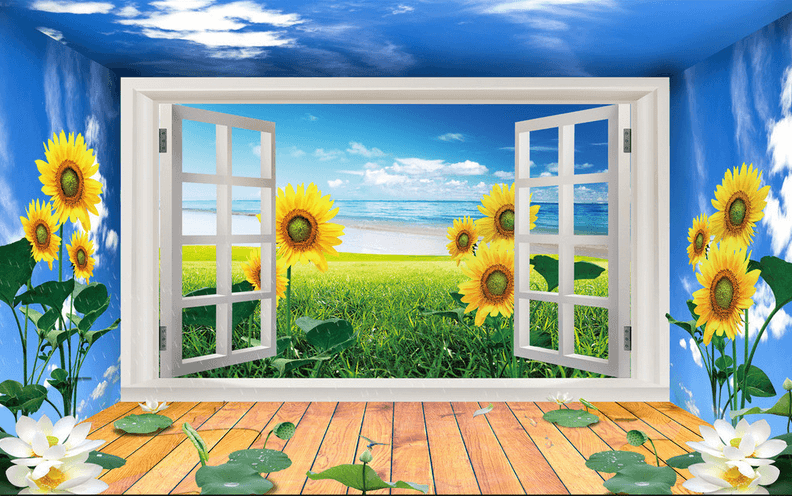 Fashion Sunflowers Wallpaper AJ Wallpaper