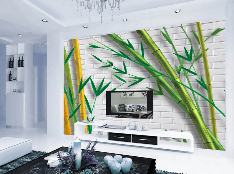 Colored Bamboos Wallpaper AJ Wallpaper