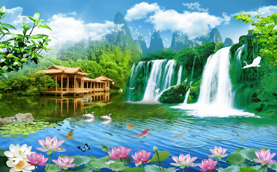 Waterfalls Landscape Wallpaper AJ Wallpaper 2