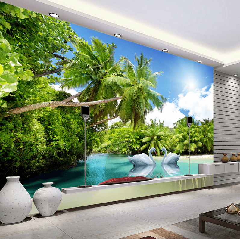 Coconut Forest Wallpaper AJ Wallpaper