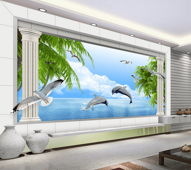 Modern Ocean Scenery Wallpaper AJ Wallpaper