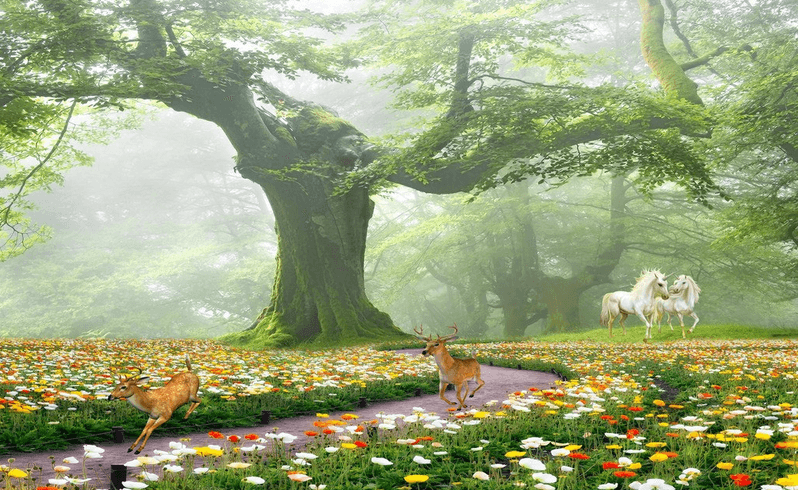 Forest Wild Animals Wallpaper AJ Wallpaper 2