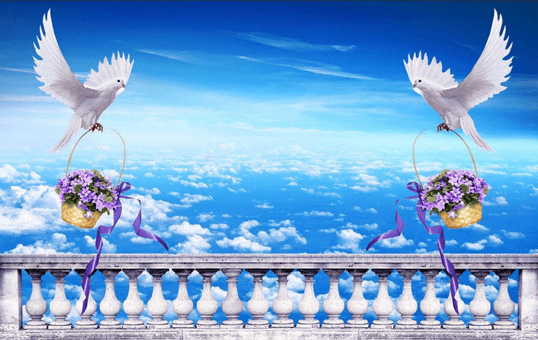 Sending Flowers Doves Wallpaper AJ Wallpaper