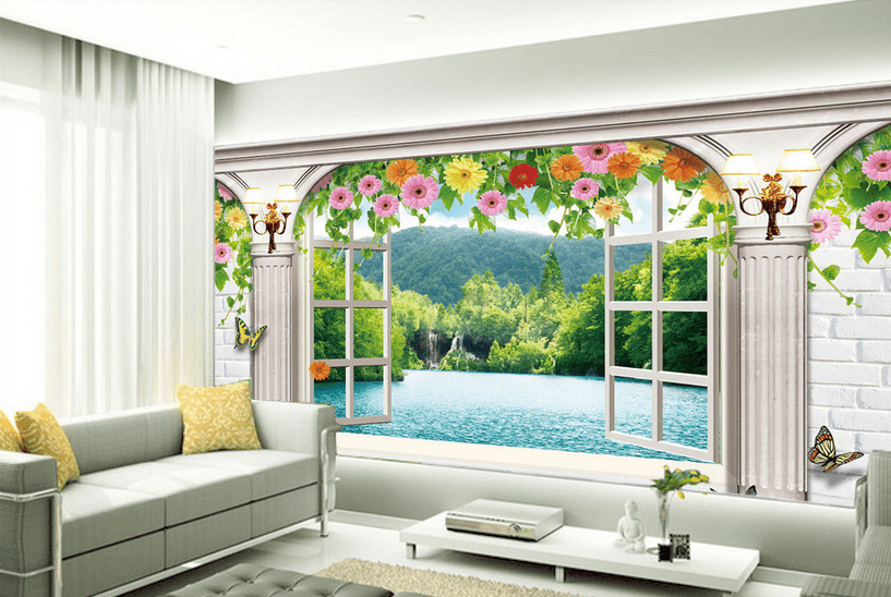 Window Beauiful Scenery Wallpaper AJ Wallpaper