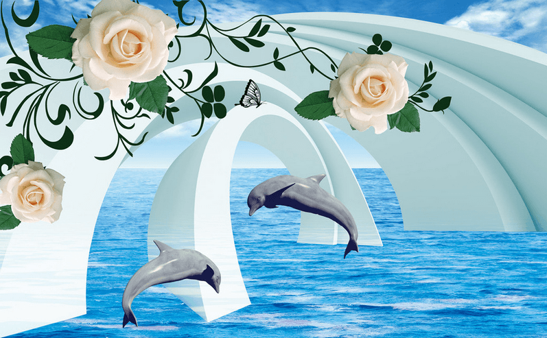 Fresh Roses And Arches Wallpaper AJ Wallpaper