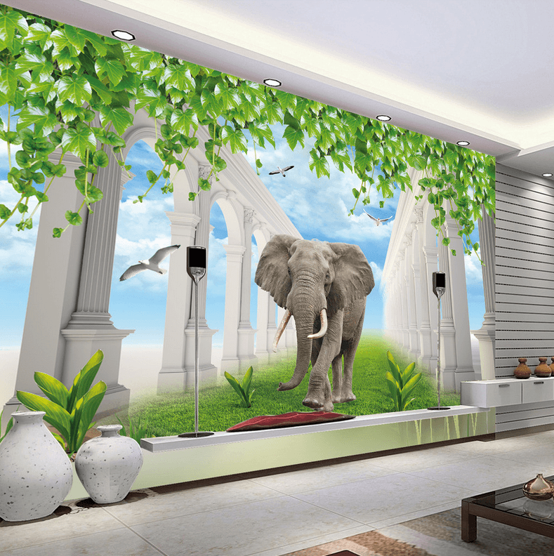 Elephant Corridor Wallpaper AJ Wallpaper