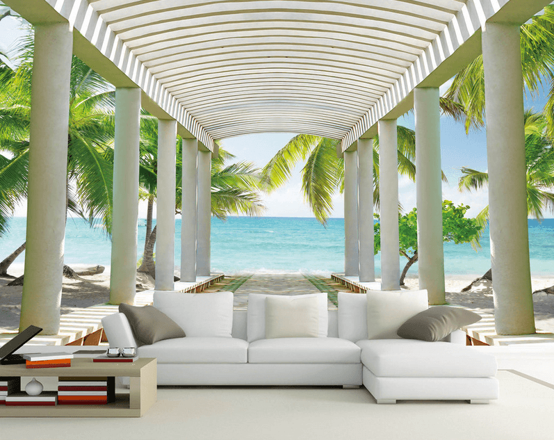 Beach Corridor Wallpaper AJ Wallpaper 2