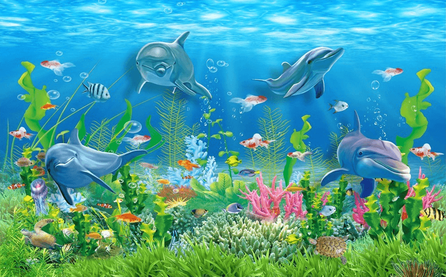 Seabed Fishes Wallpaper AJ Wallpaper 2