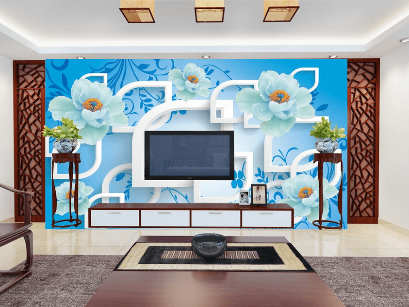 Fresh Flowers And Patterns Wallpaper AJ Wallpaper