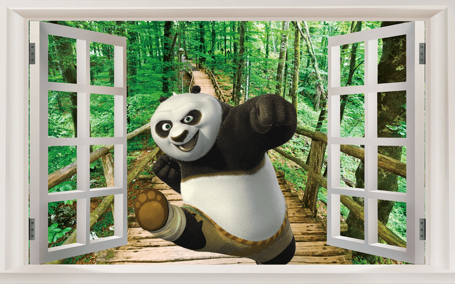 Window Panda Wallpaper AJ Wallpaper