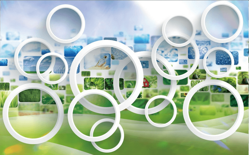 Frames And Circles Wallpaper AJ Wallpaper