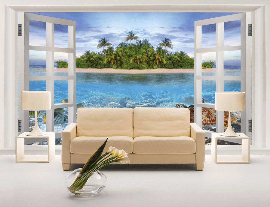 Window Sea World Wallpaper AJ Wallpaper